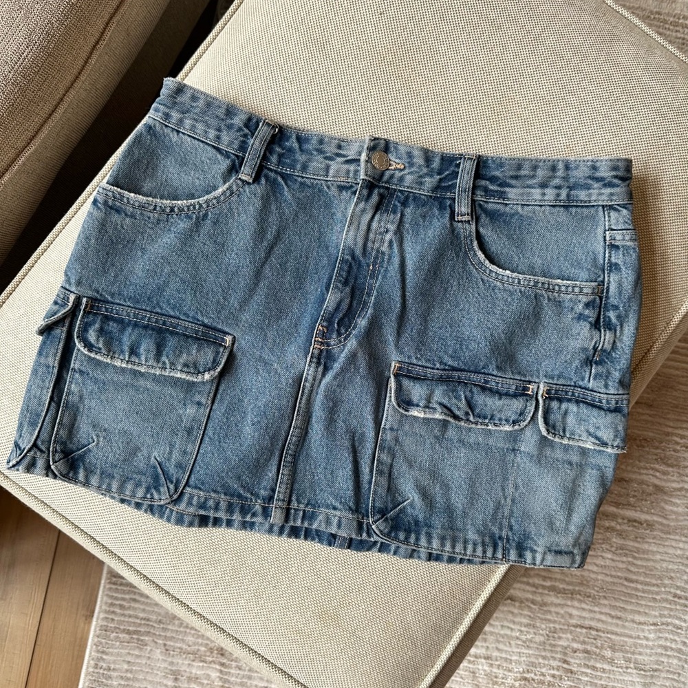 ZARA denim cargo skirt - Picture 2 of 5